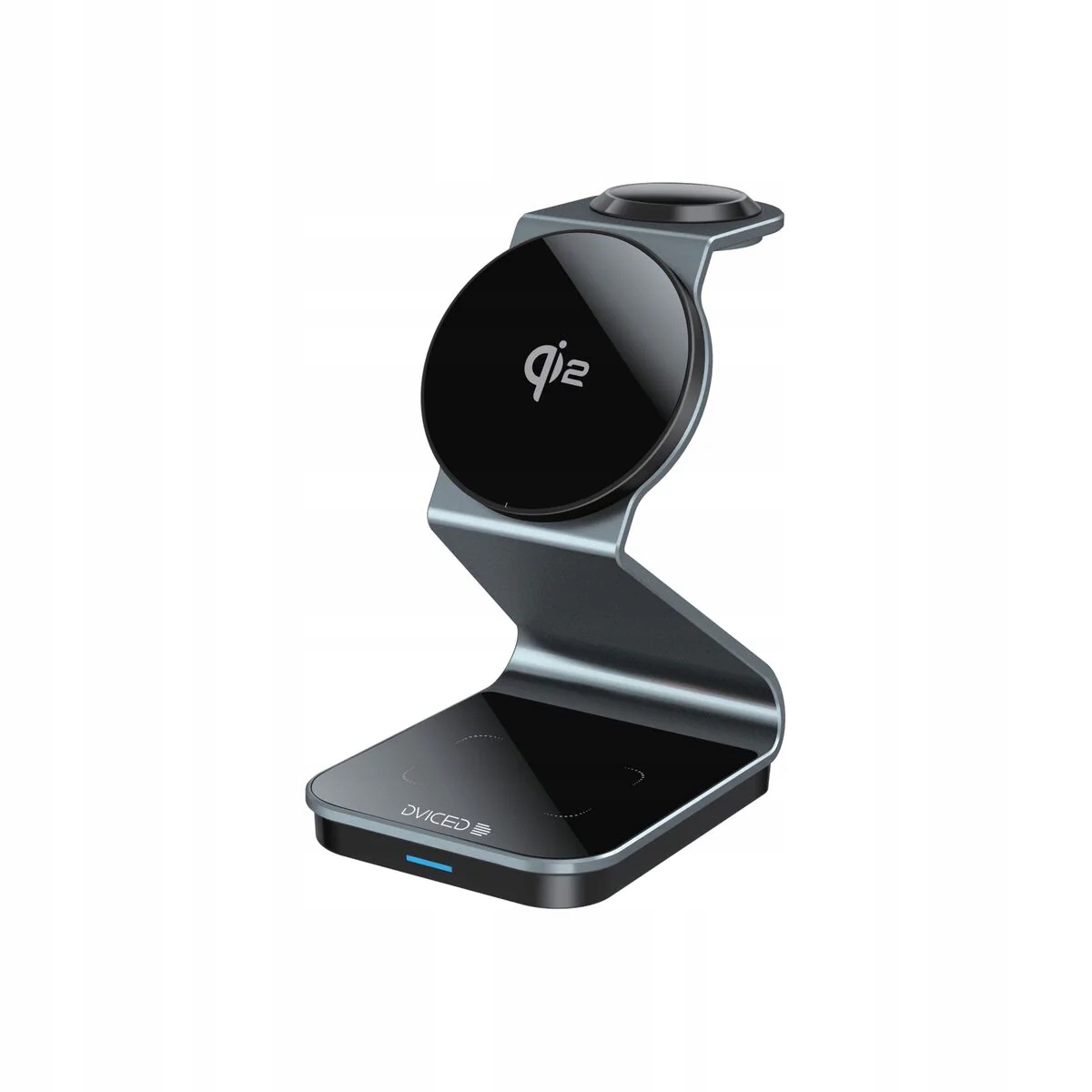 3v1 MagSafe Qi2 nabíječka Dviced se stojánkem šedá
