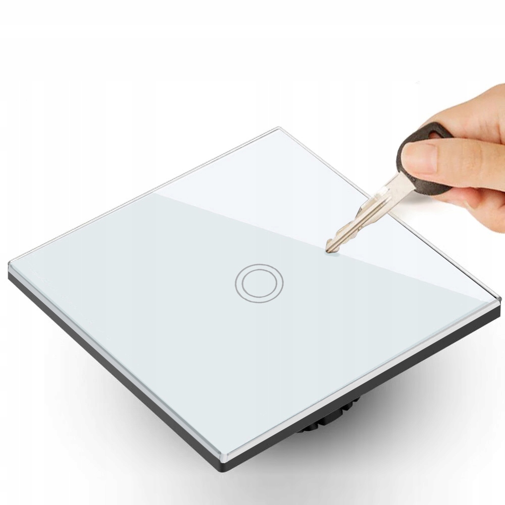 WŁĄCZNIK ŚWIATŁA DOTYKOWY POJEDYNCZY do LED SZKŁO Maclean Energy MCE702W Marka Maclean