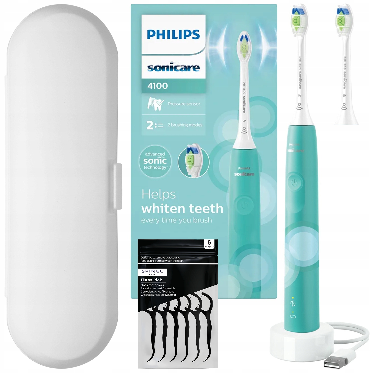 Szczoteczka Soniczna Do Zębów Philips Sonicare HX3689/43 Zestaw Końcówka