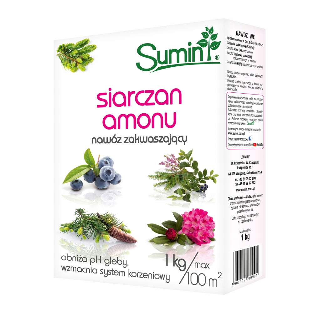 

Sumin Siarczan Amonu 1KG