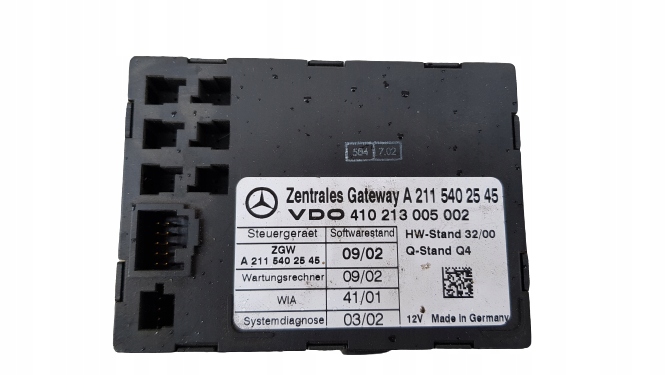 MERCEDES W211 module GATEWAY A2115402545