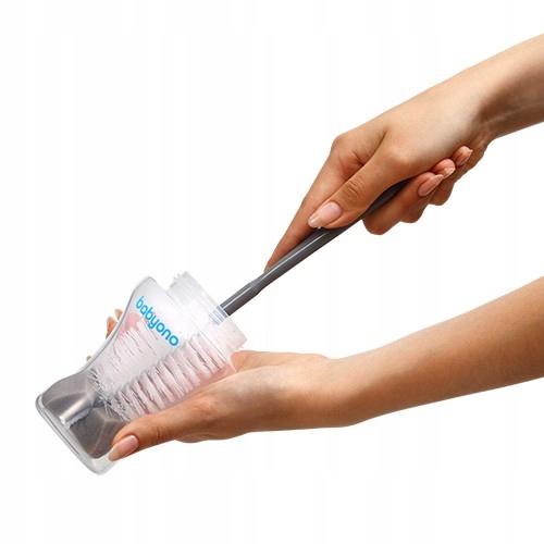 BABYONO Szczotka do mycia butelek i smoczków z mini szczoteczką i gąbką Kod producenta 720/01