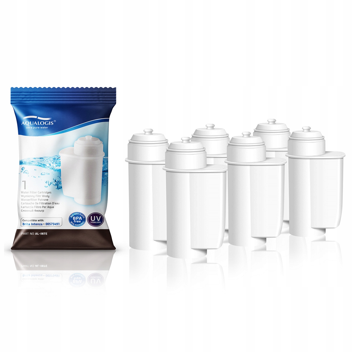 Zestaw Filtrów Do Ekspresu Siemens AL-Inte (Zamiennik Brita Intenza) 6szt