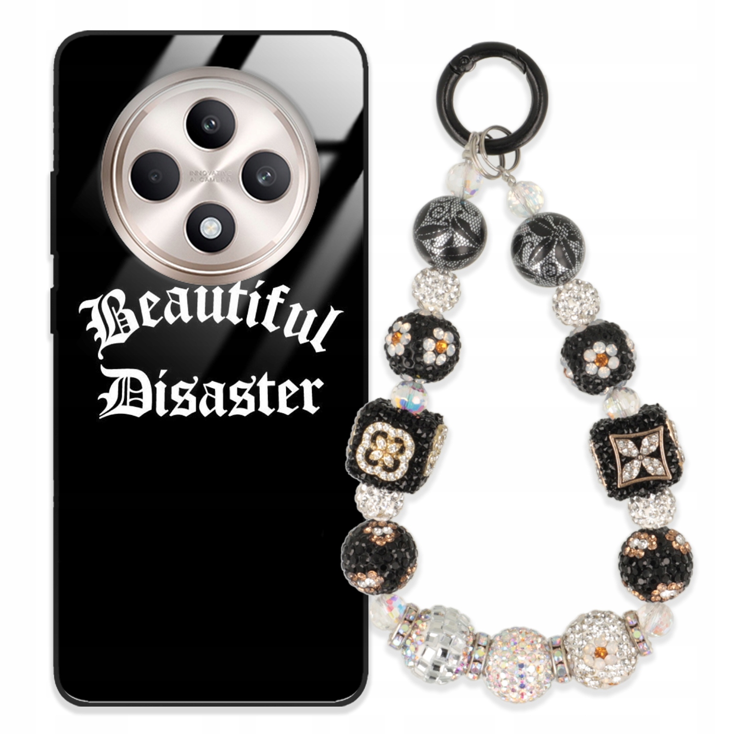 Puzdro Na Oppo Reno F27 Glass Kľúčenka Elegantné Prémiový Dizajn Puzdra