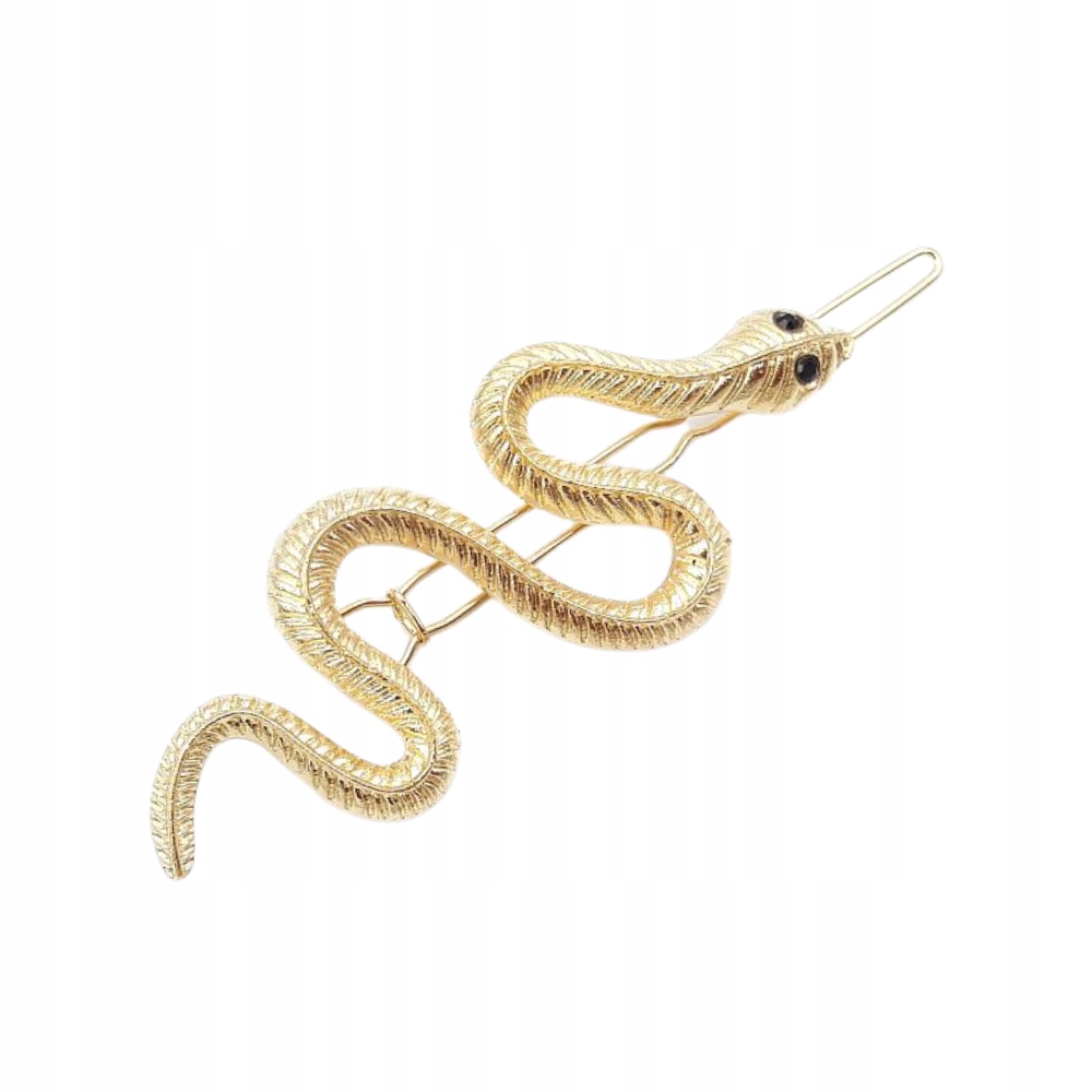 (aurora) S194e SPINKA metalowa, WĄŻ, ZŁOTA