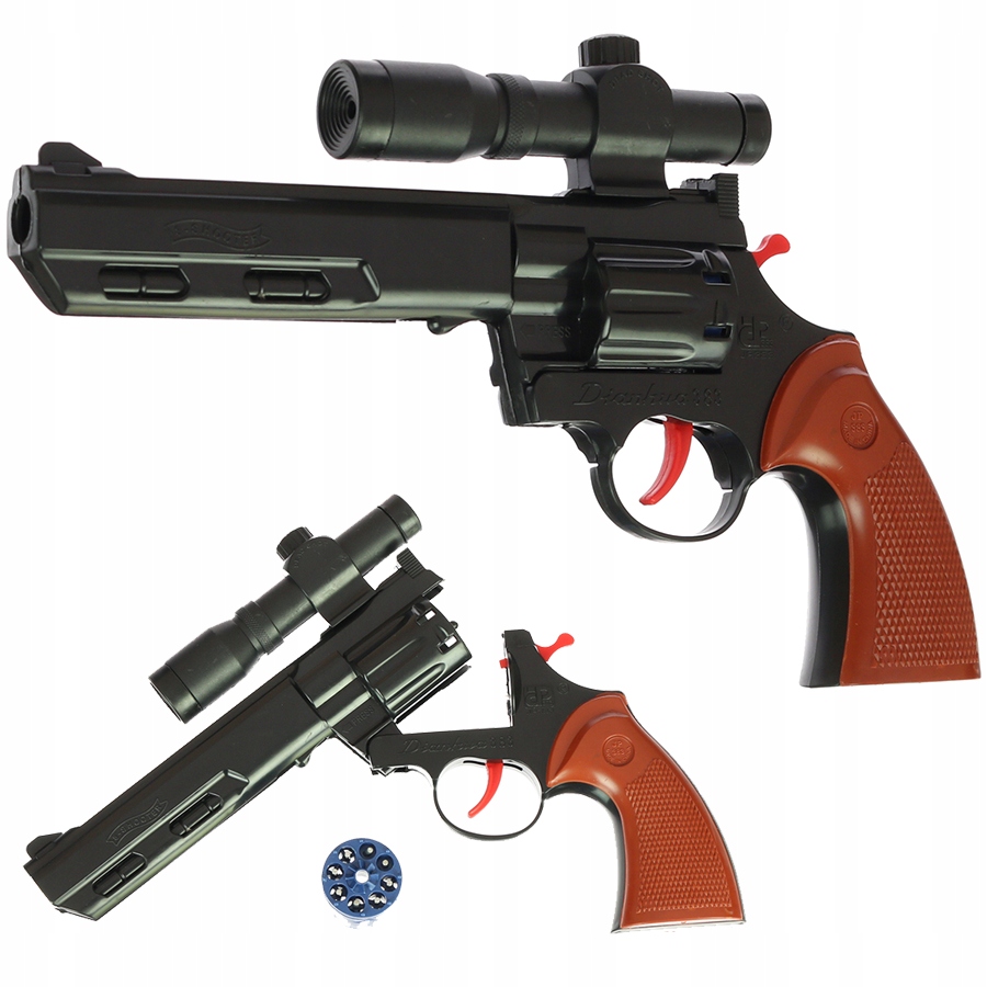 

Pistolet Na Spłonkę Luneta Kapiszony 72szt Gratis