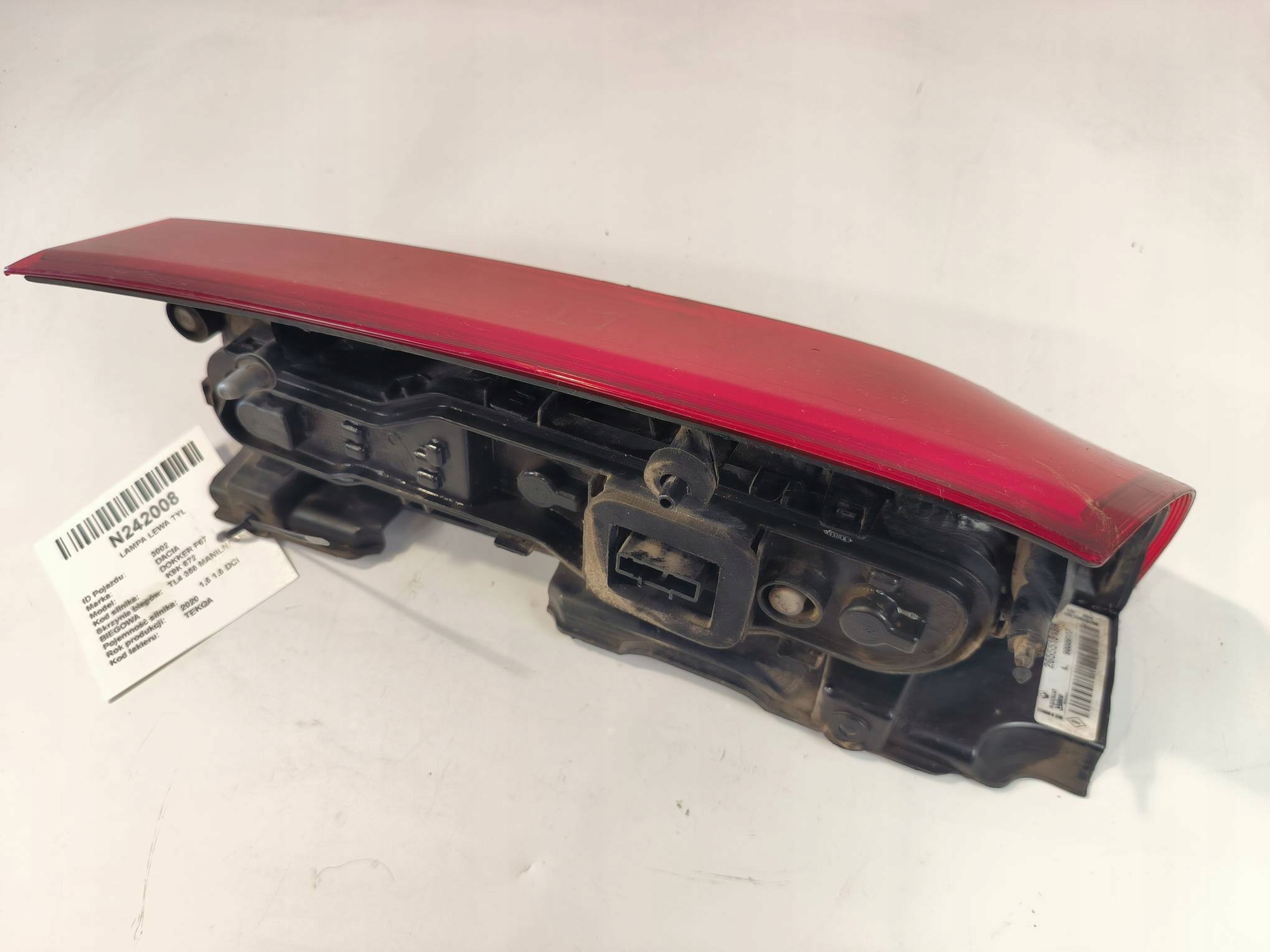 light left rear part 265551619R DACIA DOKKER F67