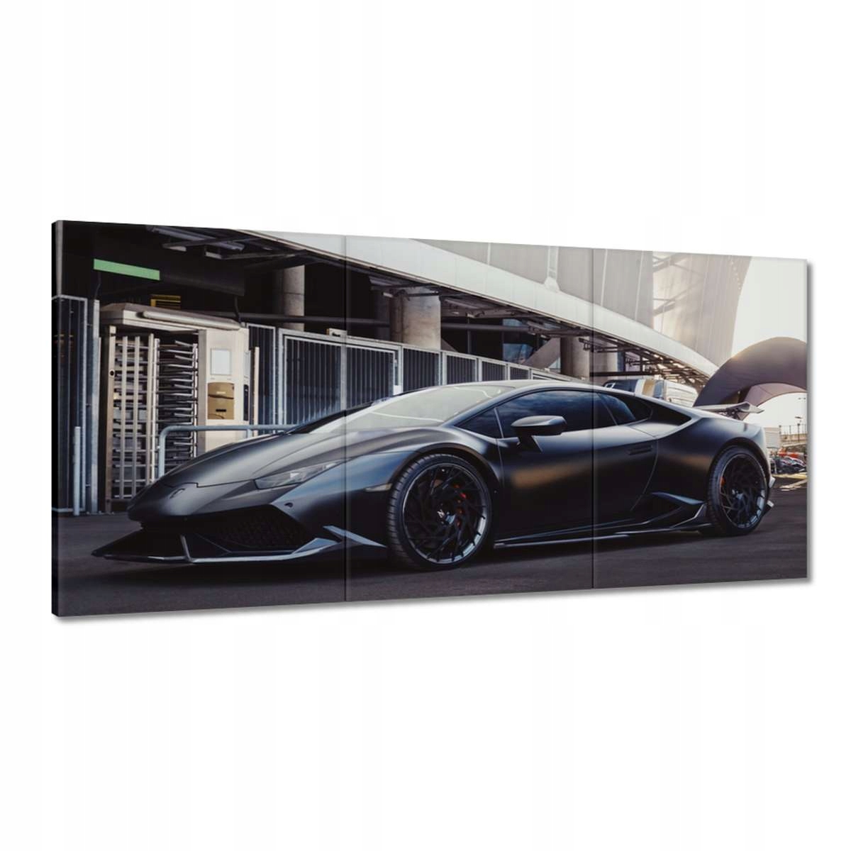 Obrazy 180x90 Čierne športové auto