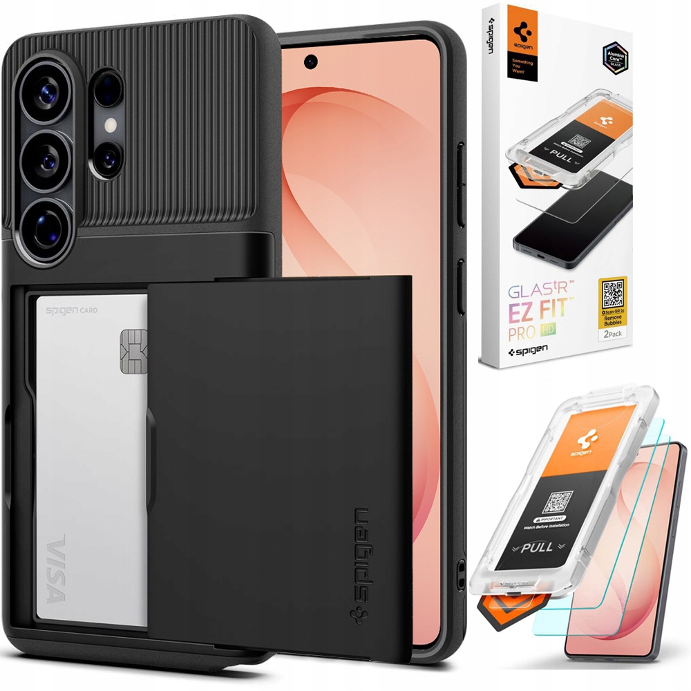 Spigen: Pancéřové Pouzdro Slim Armor Silné 2x Sklo pro Galaxy S26 Ultra