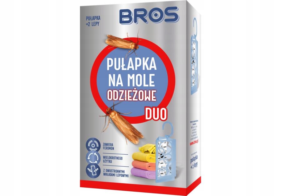 

Bros Pułapka Na Mole Odzieżowe Duo 2 Wkłady