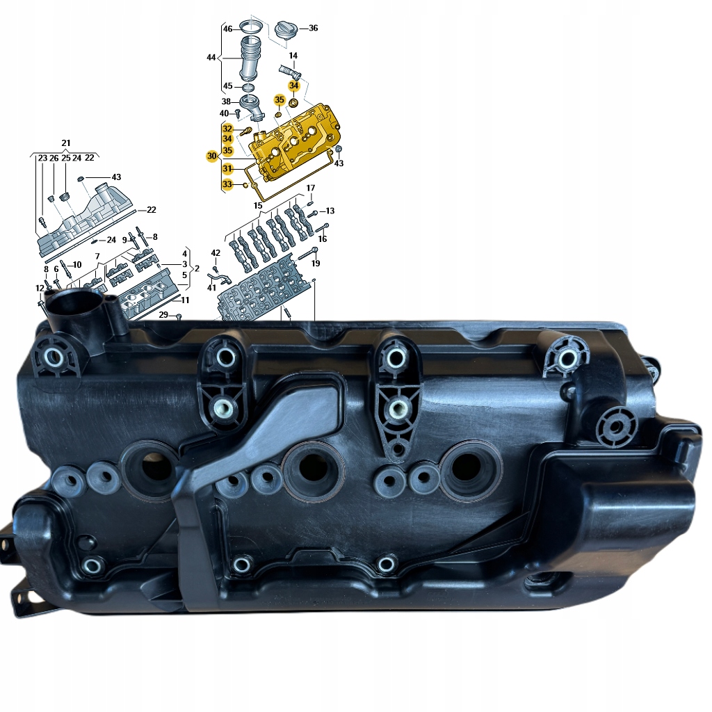 POKRYWA ZAWORÓW VW TOUAREG 3,0 TDI 18-