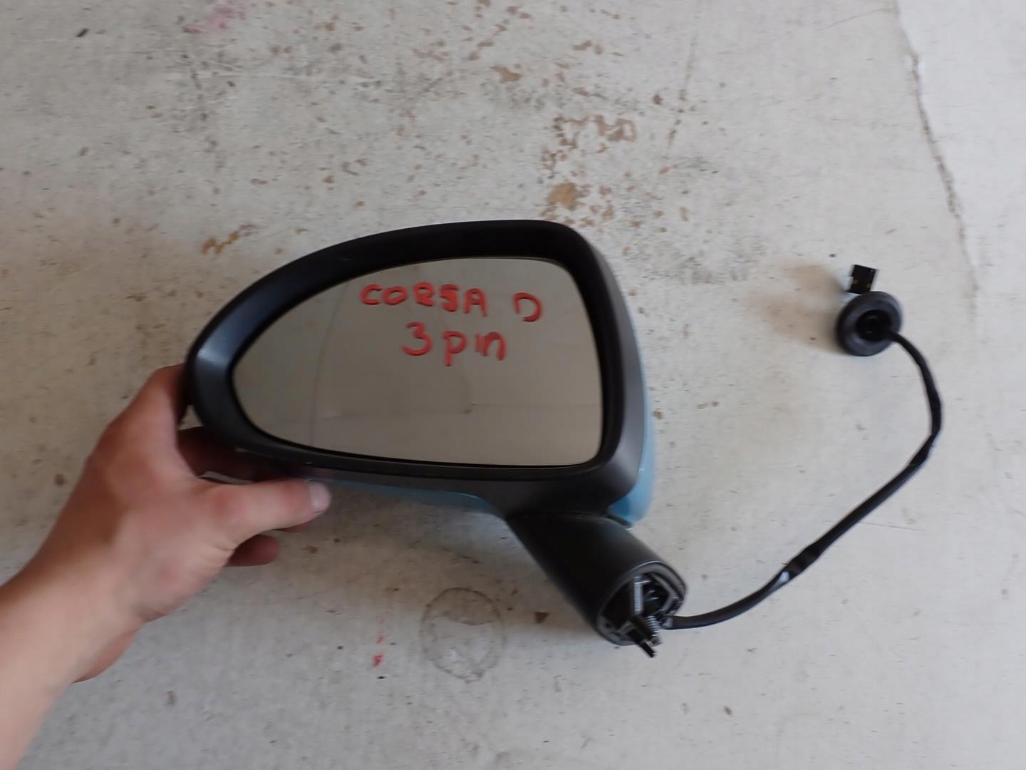 mirror left OPEL CORSA D 2007- 3PIN