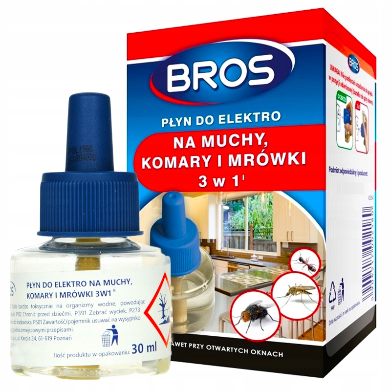

Bros Płyn Do Elektro 3w1 Na Muchy Komary I Mrówki