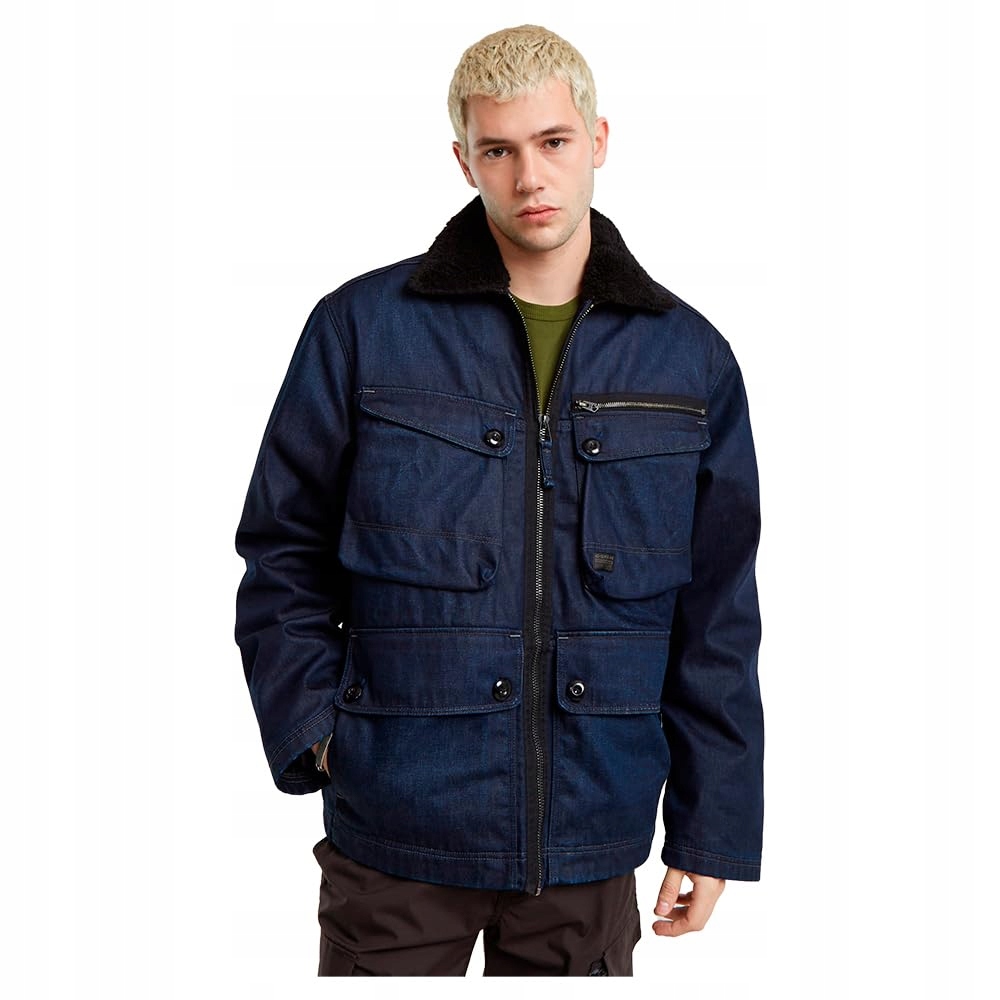 G-Star Raw Men's Utility Sherpa Denim Jacket, Blau (8720706189602