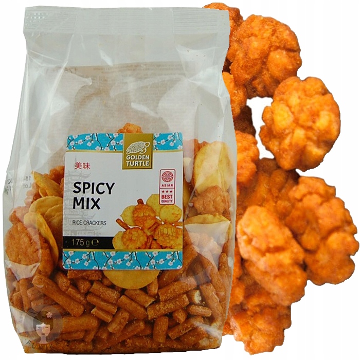 

Krakersy Ryżowe Azjatycka Przekąska Snack Mix 175g