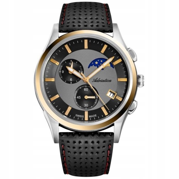Pánské hodinky Adriatica Chronograf na řemínku A8282.22G7CHR