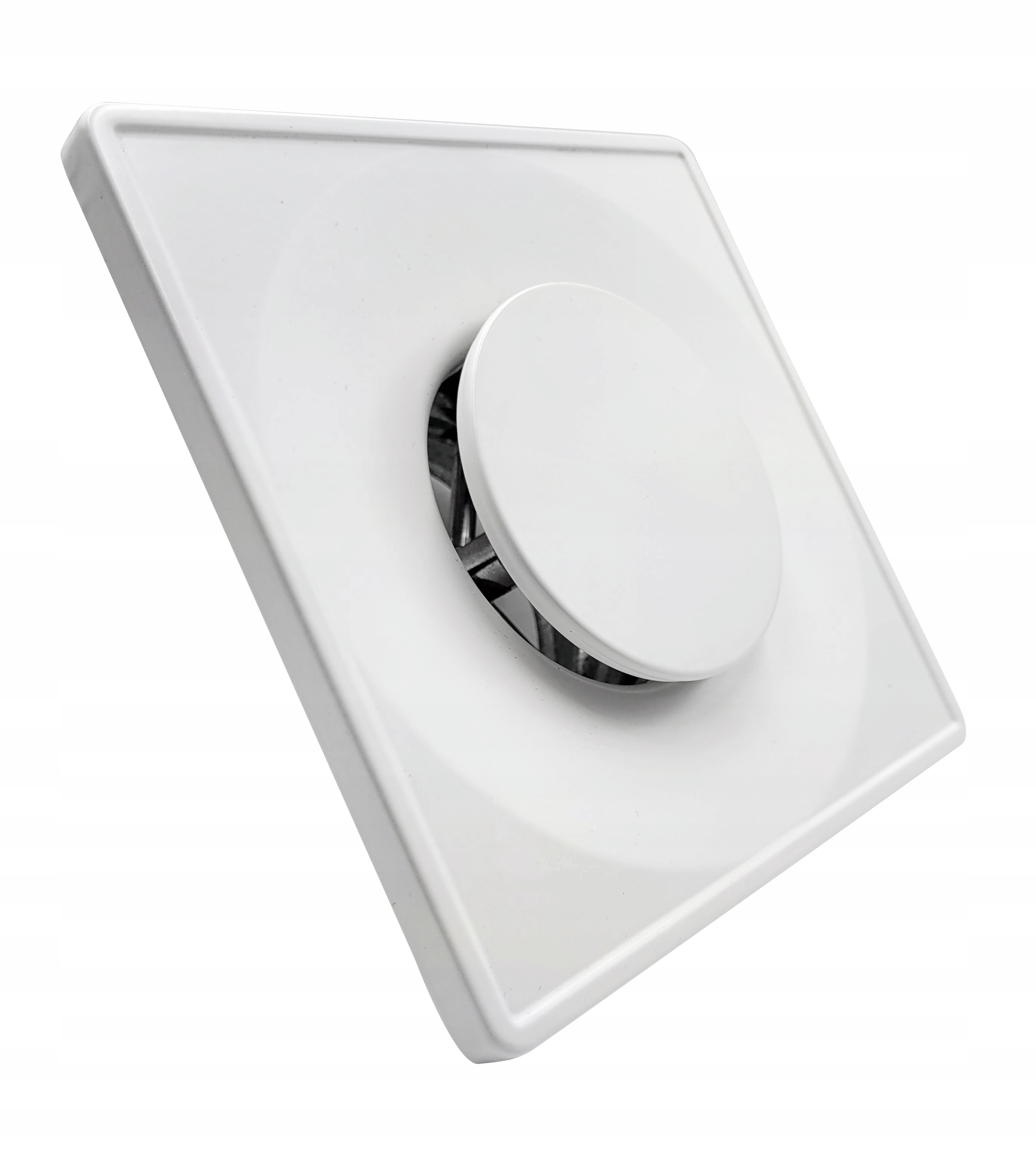 Anemostat kwadratowy z ramką 100 mm biały DARCO