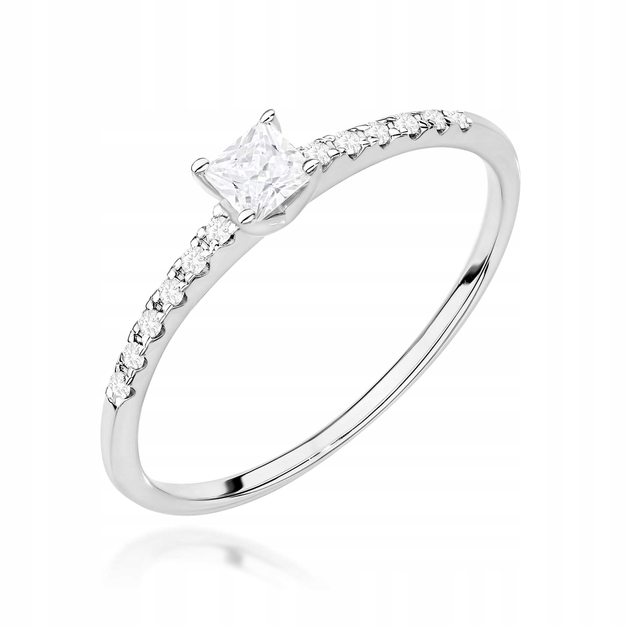 Zlatý Prstýnek 585 S Diamanty 0.21 ct Gravírování Bonus