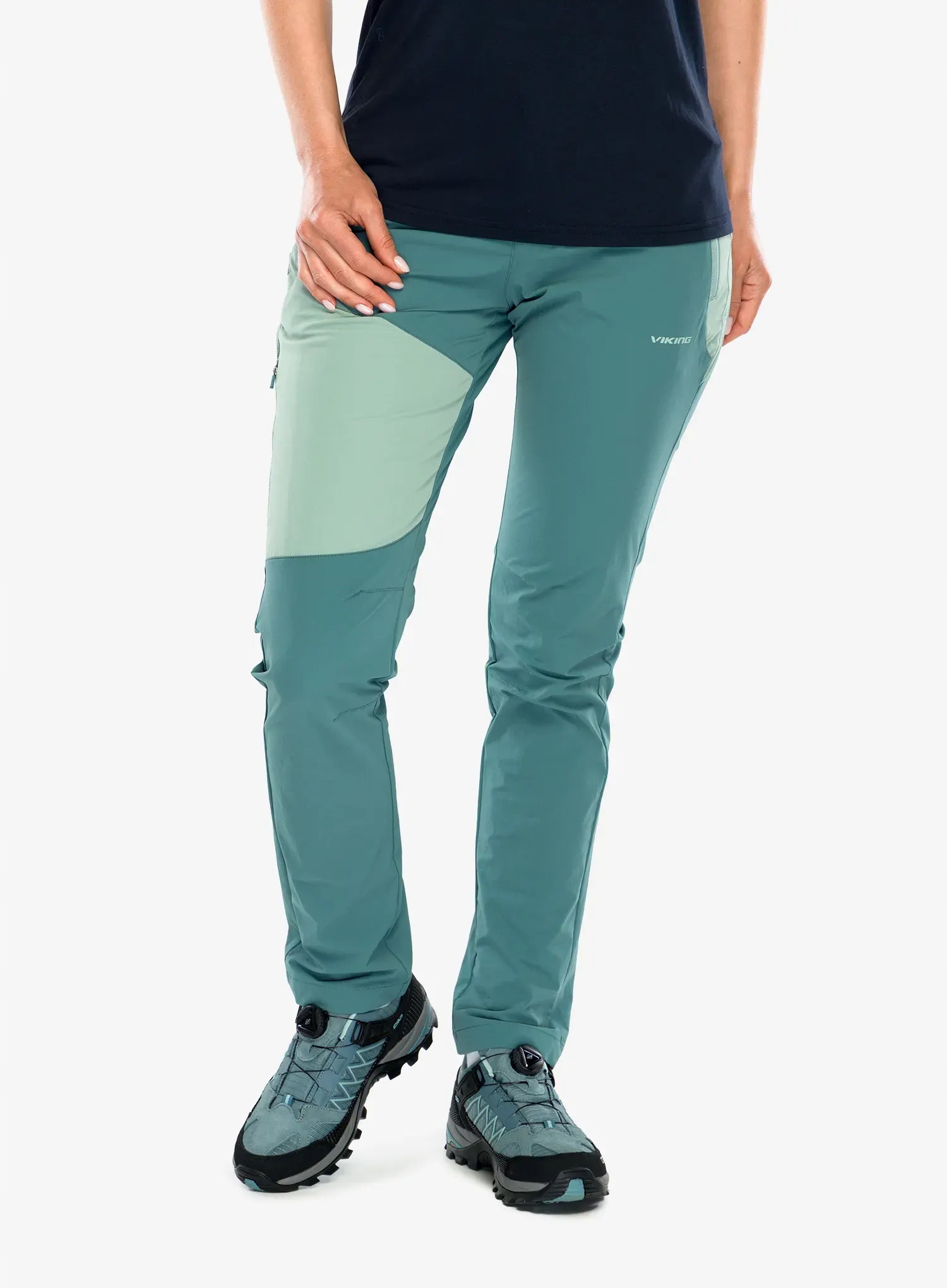 Spodnie turystyczne damskie Viking Rago green M