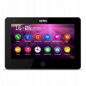 Videomonitor S Dotykovým Displejom, Čierny Typ: VP-809B 7" Zamel