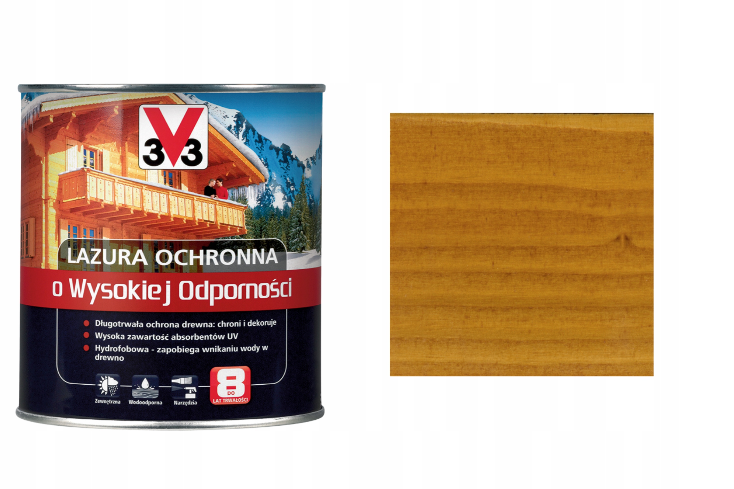 

V33 Lazura Wysoka Odporność Sosna Oregońska 0,75L