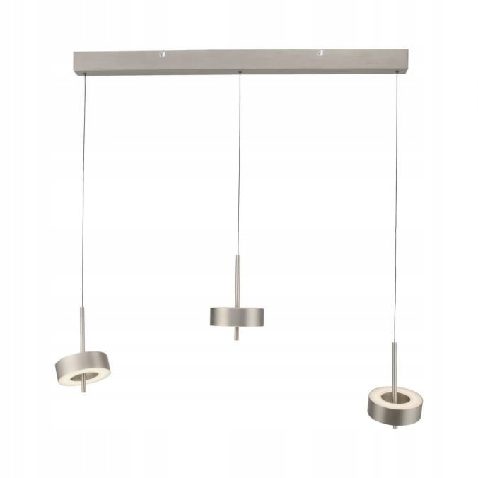 Lampa Wisząca Led Zwis Sufitowy Srebrny Regulowany Q-rotate Paul Neuhaus