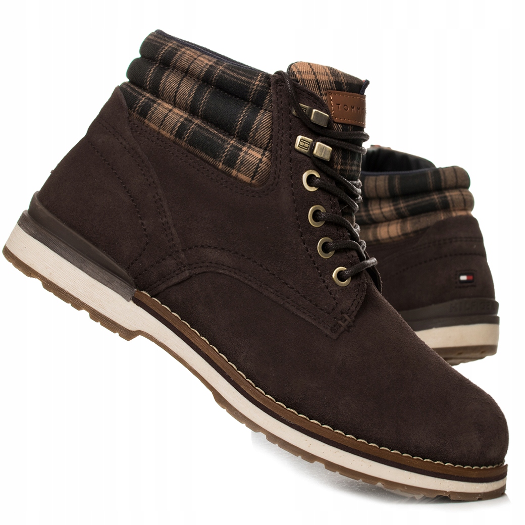 

Buty, trapery męskie Tommy Hilfiger 00741 Brown