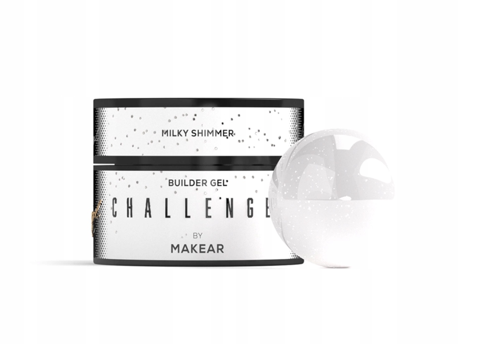 Stavební gel Makear Challengel Shimmer Milky HG11, 50 ml