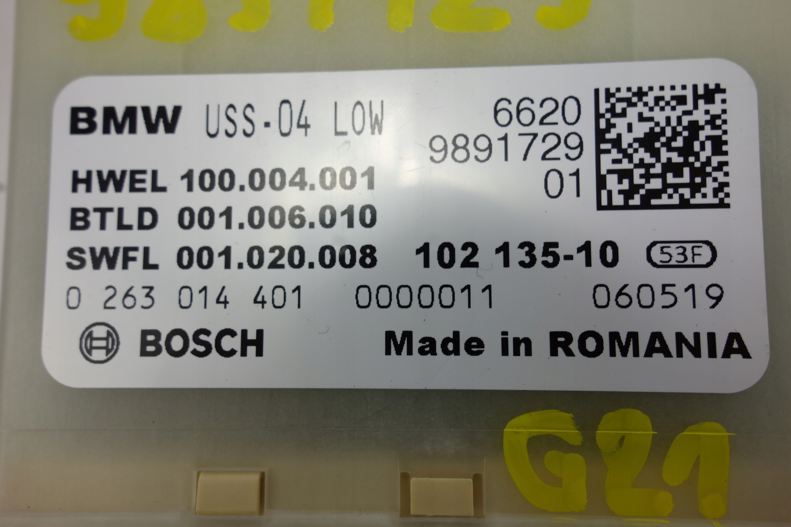 module control unit PDC BMW G20 G21 9891729