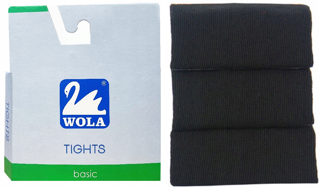 

Wola rajstopki gładkie Bawełniane czarne 104-110