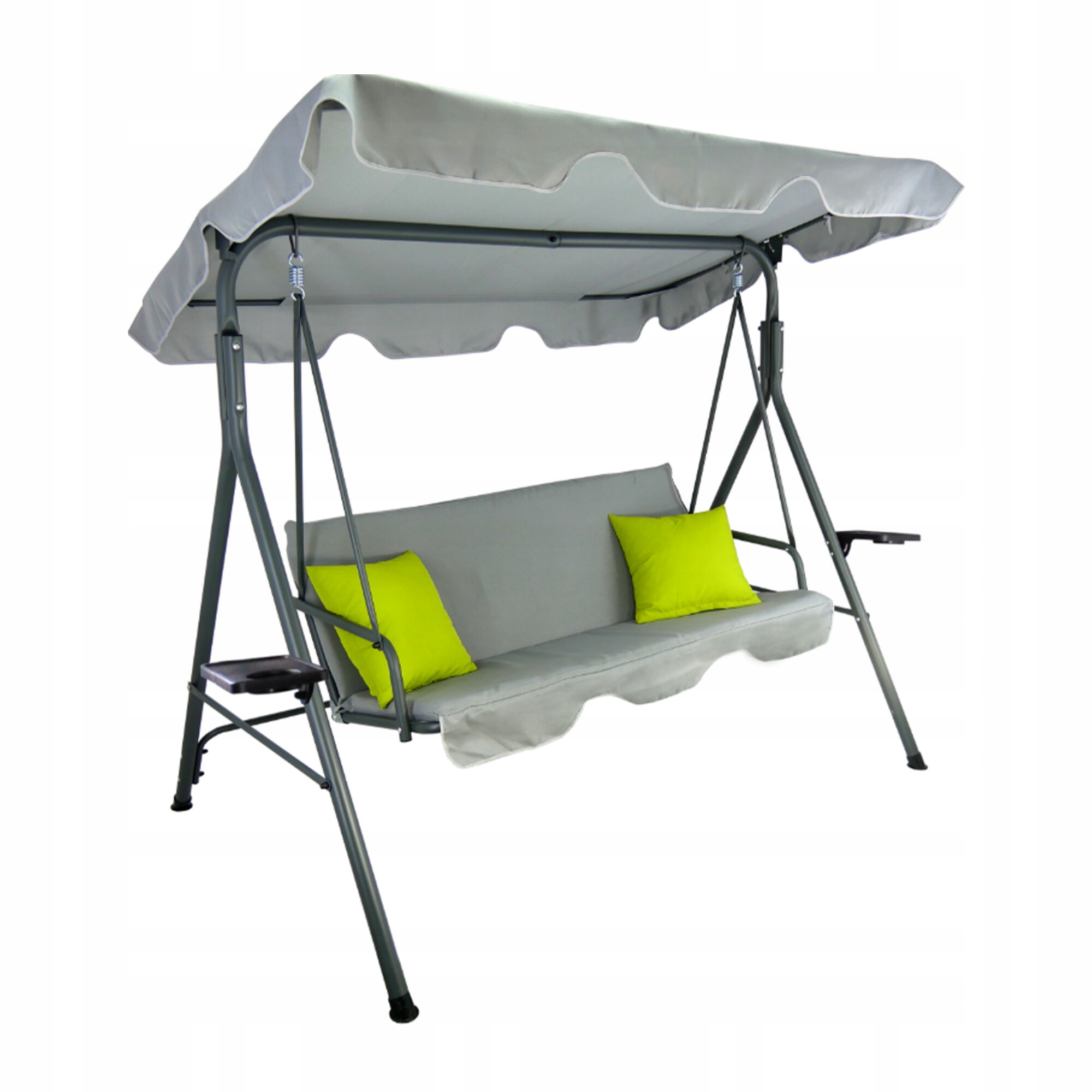 Aga Záhradná hojdačka 170x118x153 cm Sivá