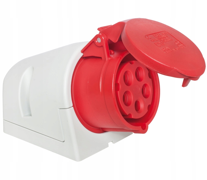 

Gniazdo stałe 32A 400V 3P+Z+N IP44 125-6 Pce