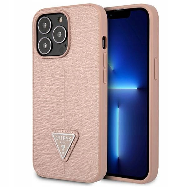 Oryginalne Etui Nakładka Pokrowiec Guess do Apple Iphone 13 Pro Max Różowy
