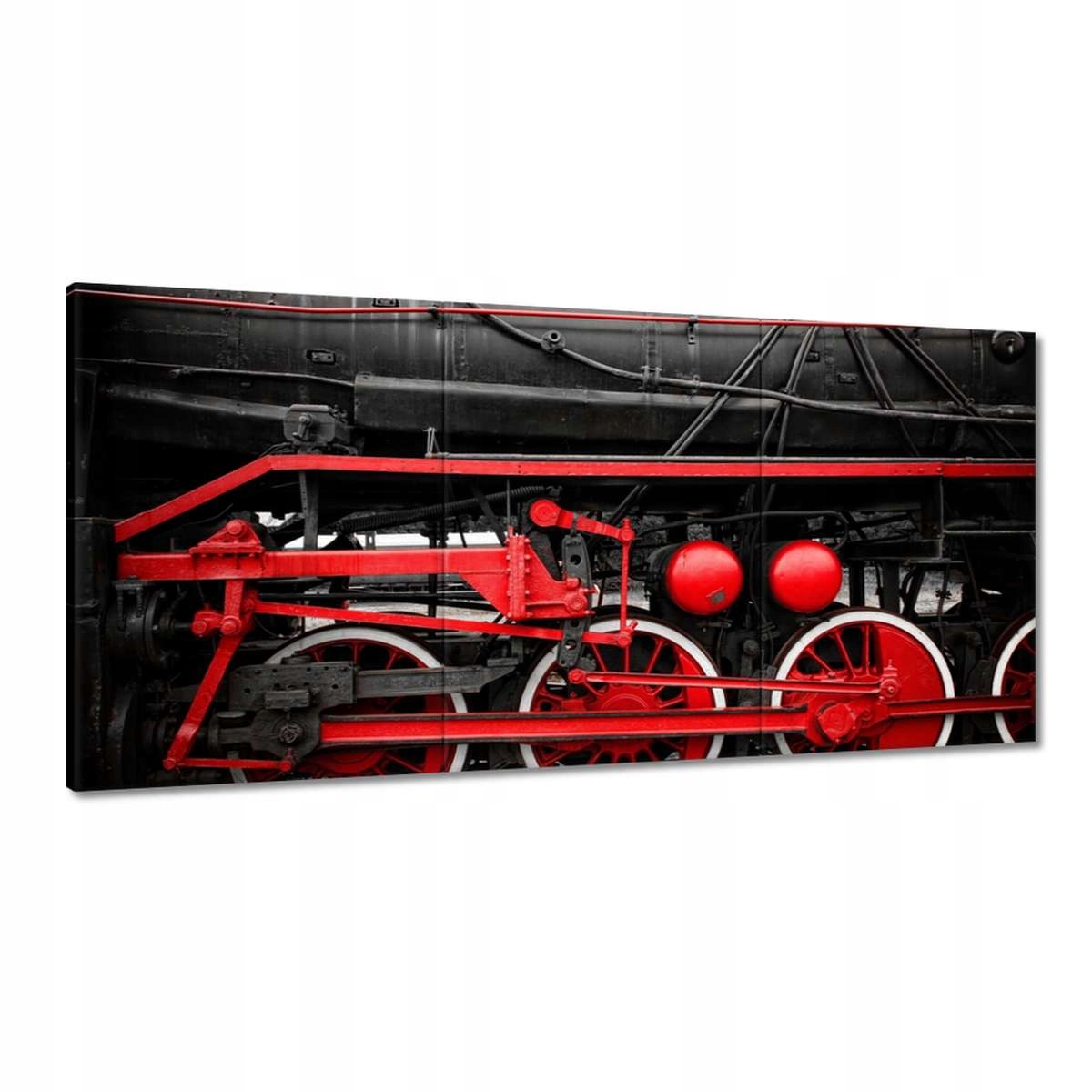 Obrazy 180x90 Červené hnacie kolesá