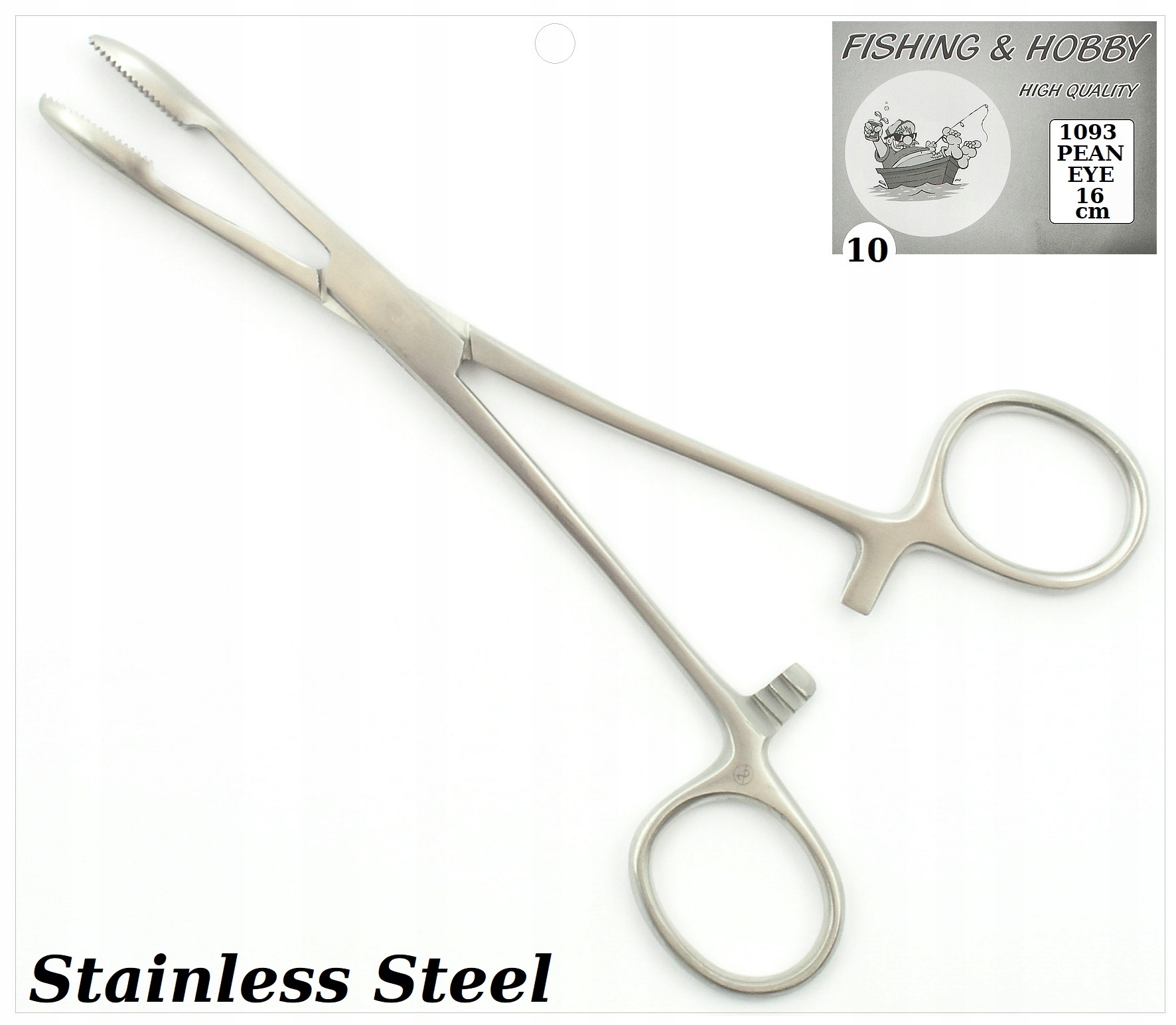 SZCZYPCE PROSTE Z OCZKIEM 16 cm STAL NIERDZEWNA 10