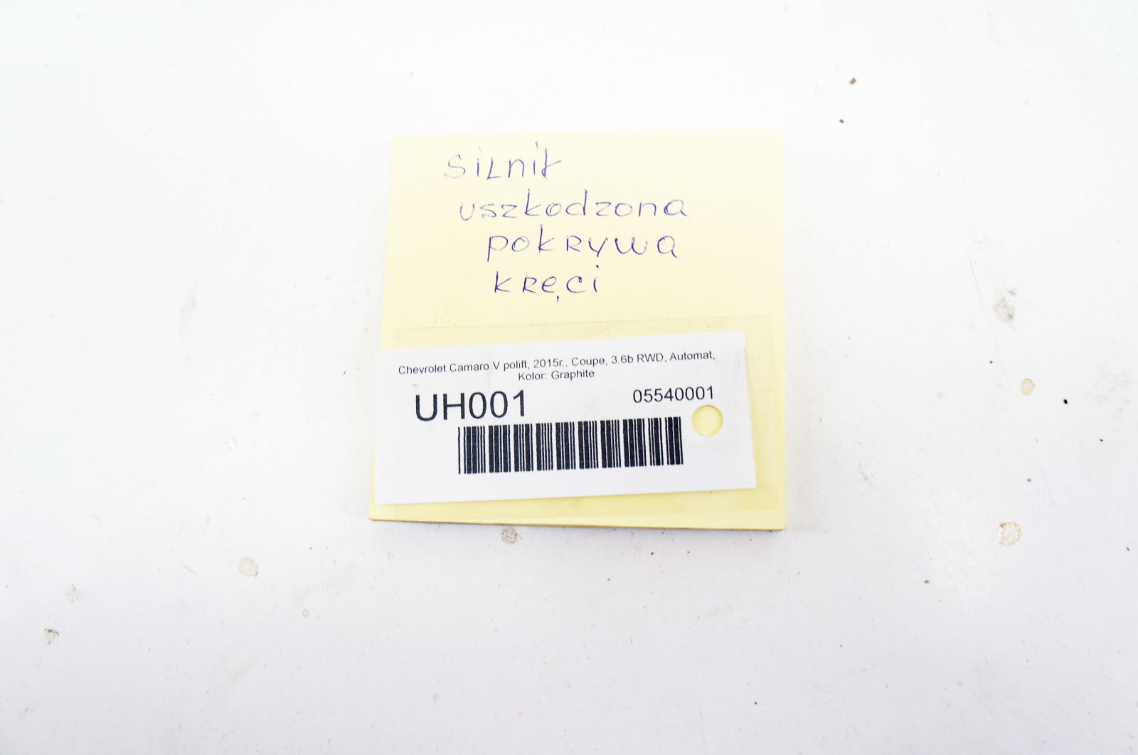 UH001 Chevrolet Camaro V ^ 3.6и 335KM Двигатель 23%