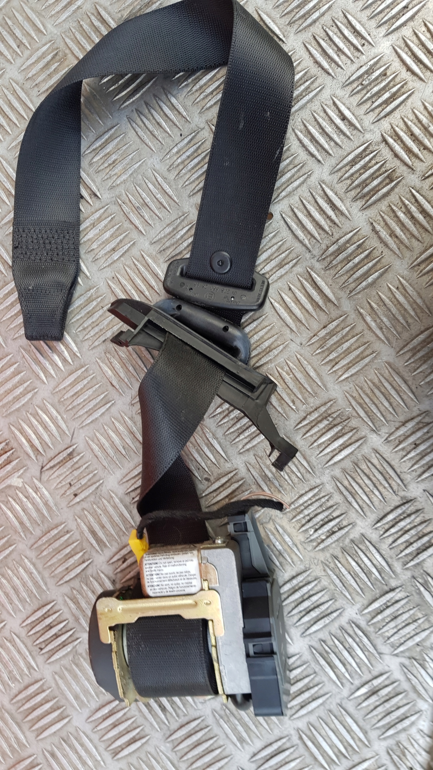 MERCEDES CLK W208 tension belt safety right front