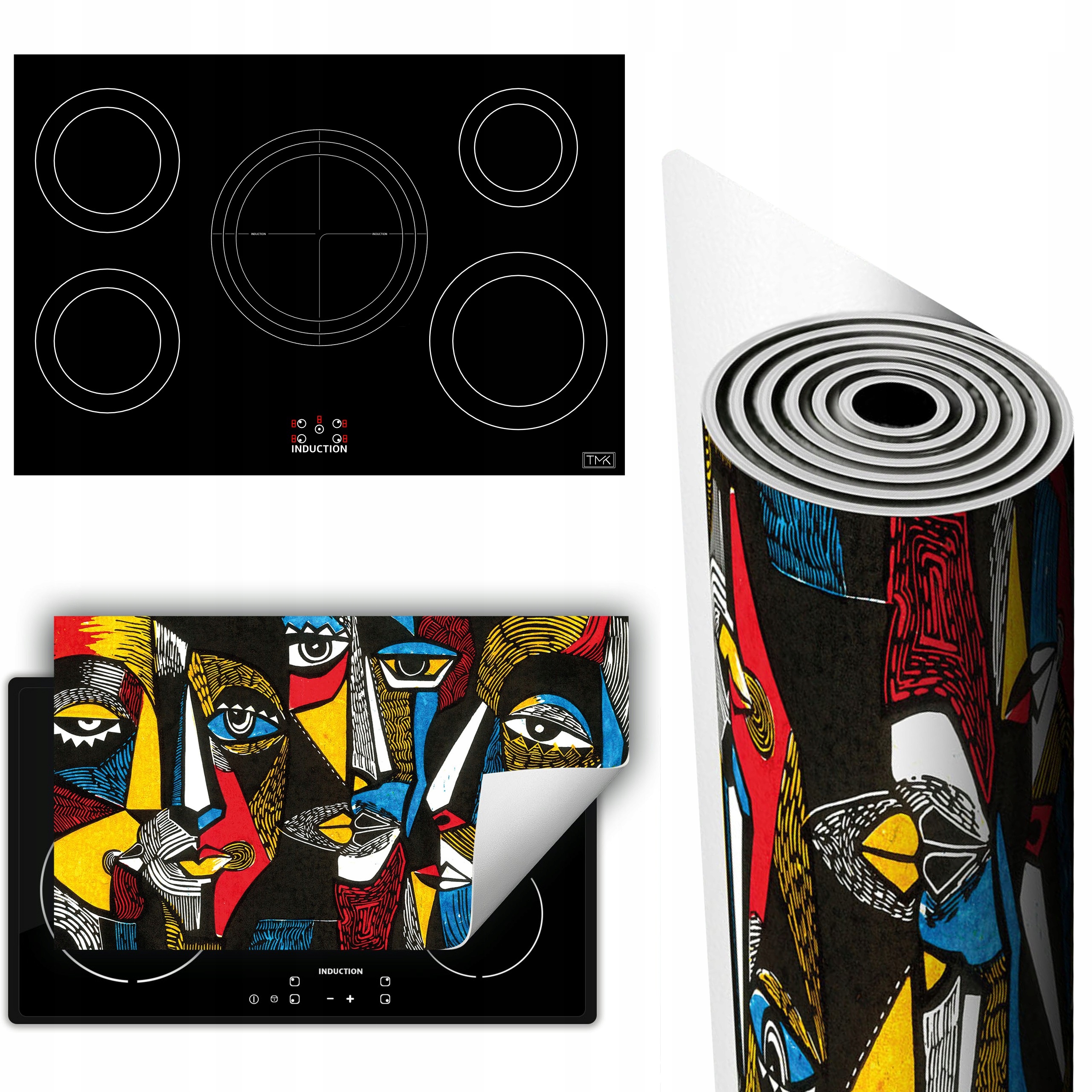 Vinylová Podložka Ochrana Kuchyňské Desky 90x52 barevná obraz