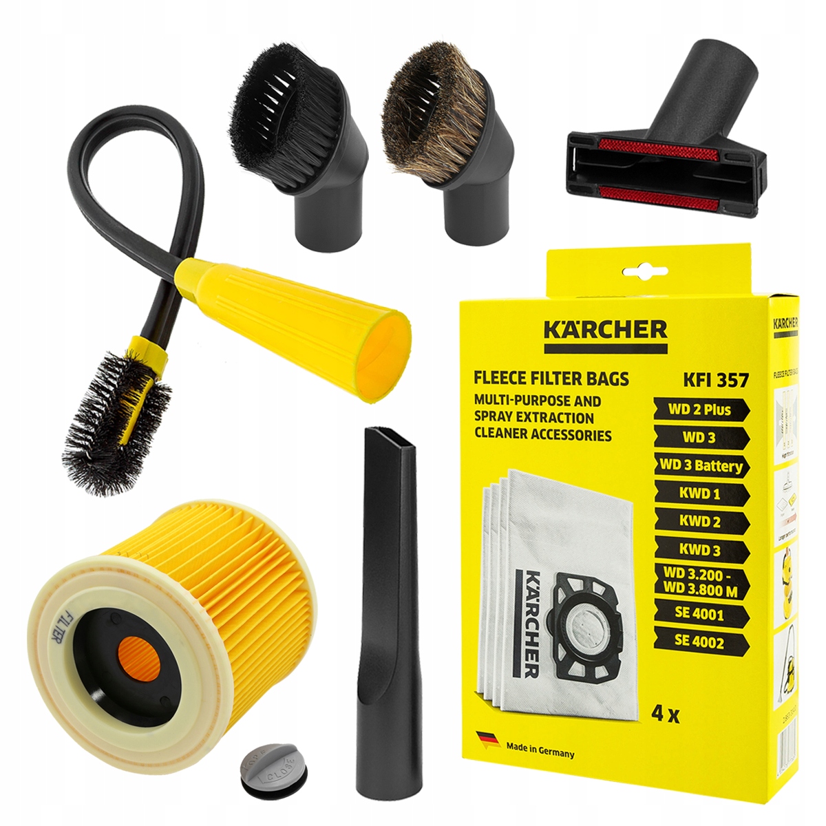Worki końcówki filtr do Karcher SE4001 WD2Plus WD3