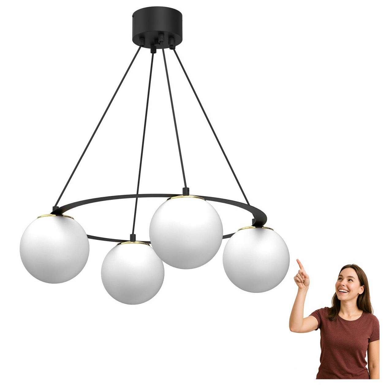 Závesná guľová lampa Ballo 5673 Luminex