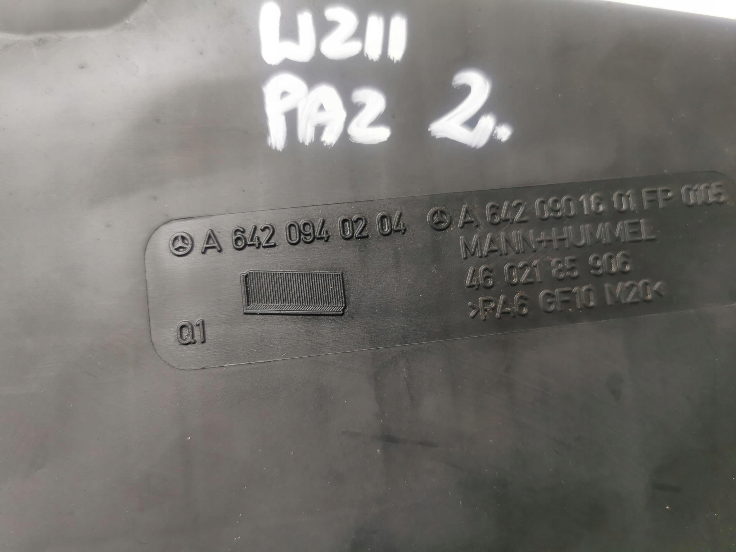 Gehäuse filter luft MERCEDES E-KLASA W211 3.0