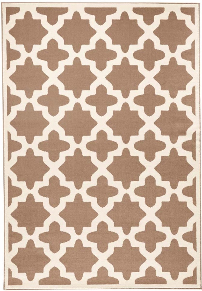 Moderný koberec 200 x 290 cm do obývačky, béžovo-krémový s mäkkými vlasmi