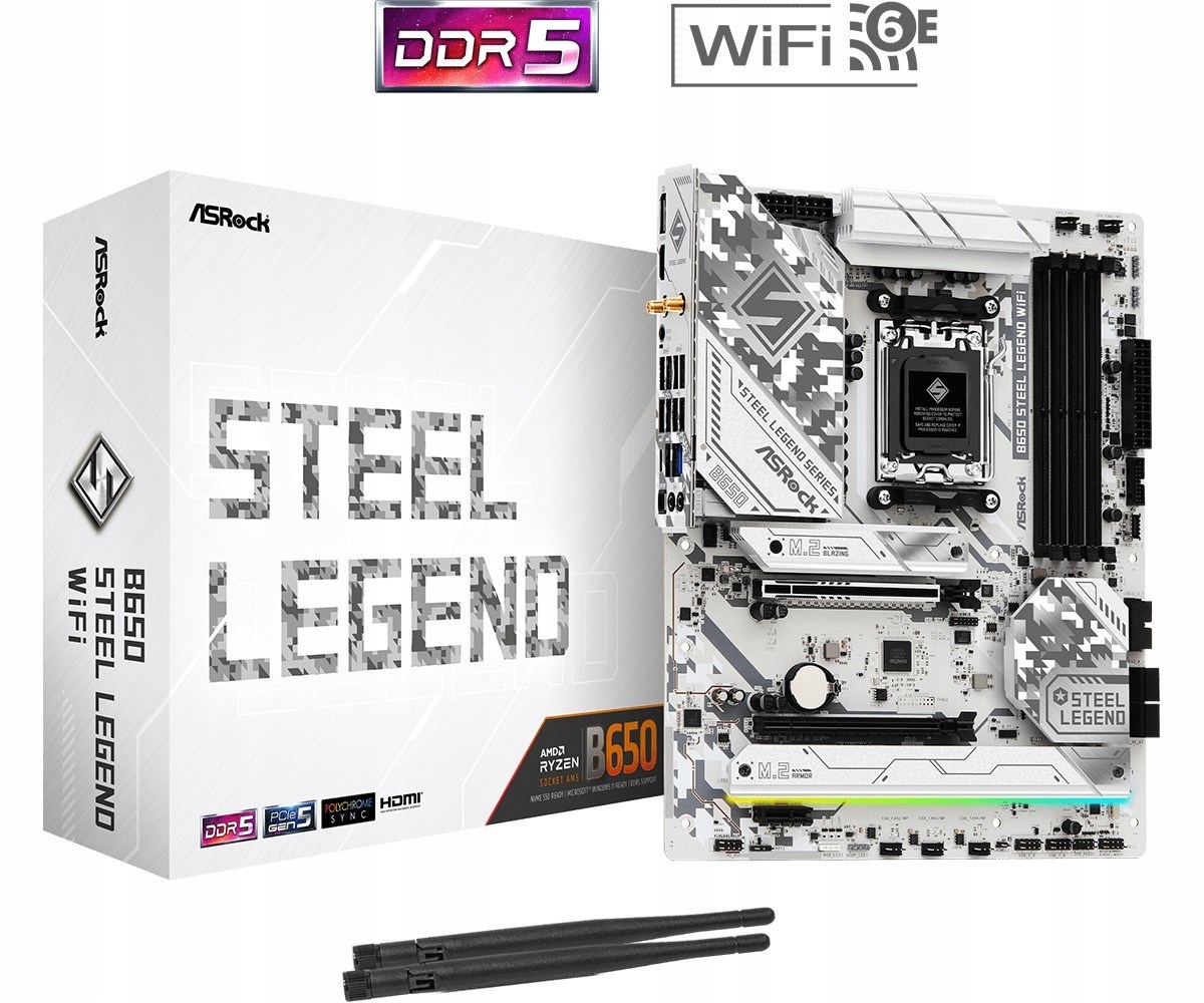 ASROCK B650 Steel Legend WiFi ATX AM5 DDR5 — 7