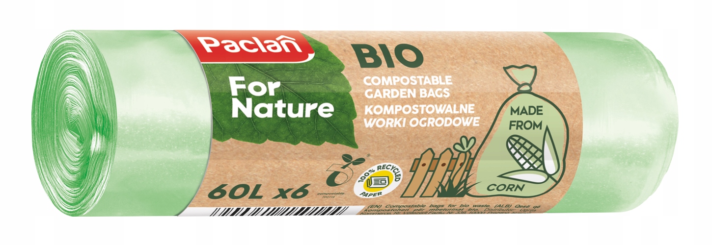 

Paclan Worki na odpady Bio Biodegradowalne 60L