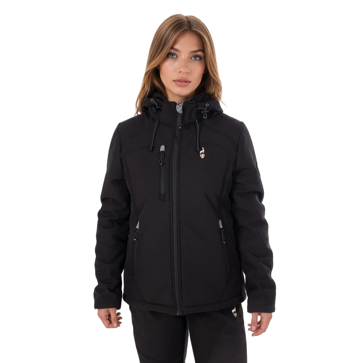 Dámská turistická softshellová bunda Naleg Aulp Černá L