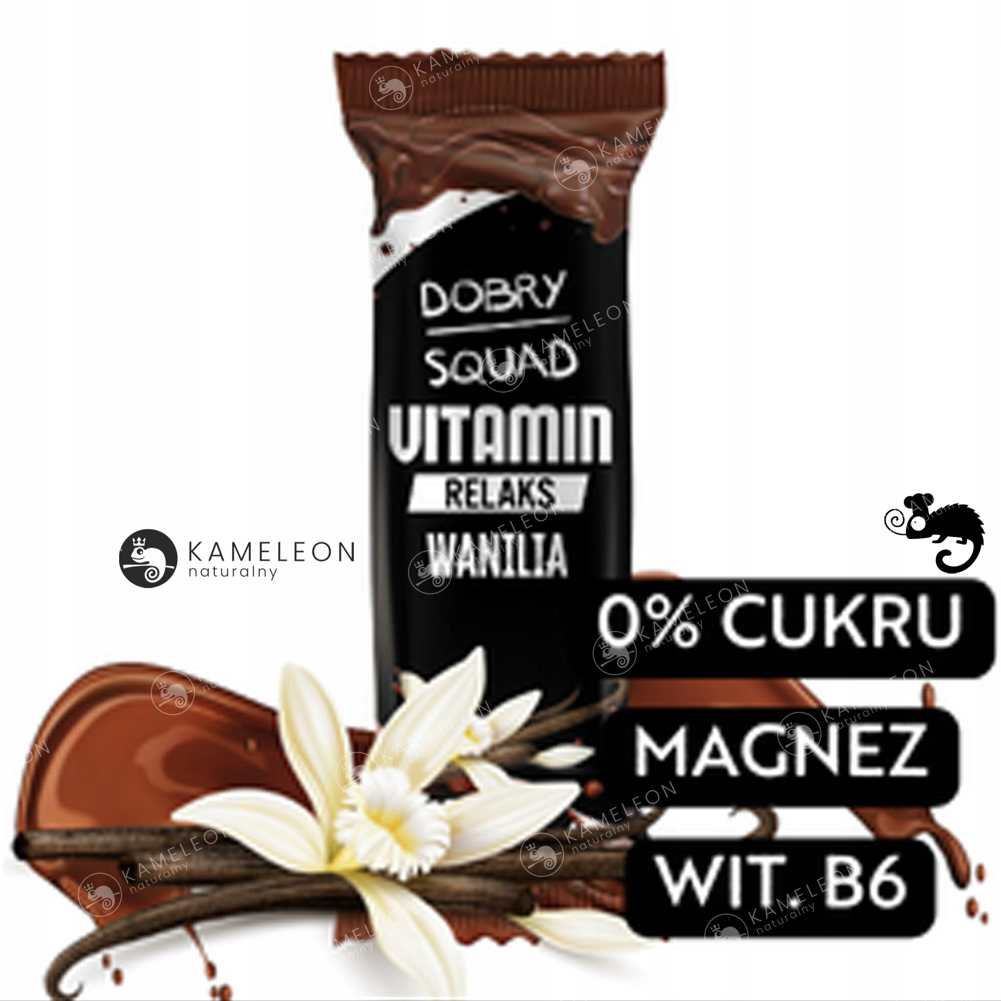BATON WITAMINOWY bez cukru VITAMIN DOBRY SQUAD zestaw mix smaków 4x40g 160G Marka inny