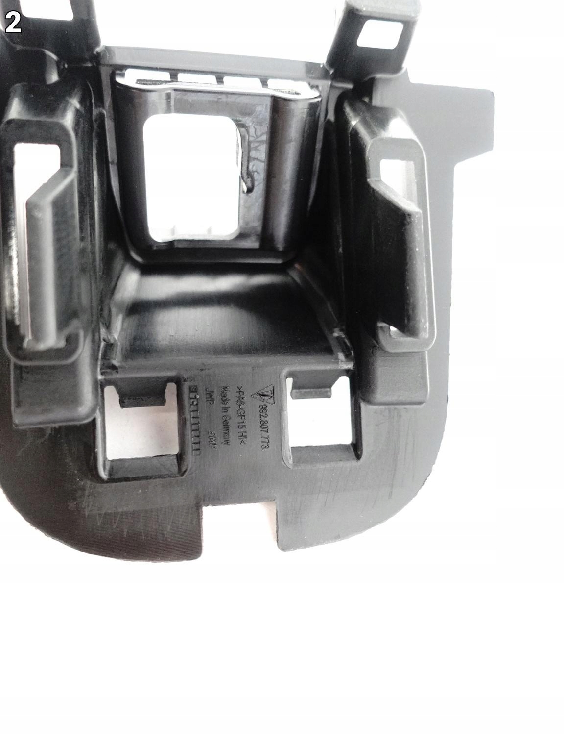 PORSCHE 911 992 19- bracket holder KAMERY bumper front REAL-TOPVIEW