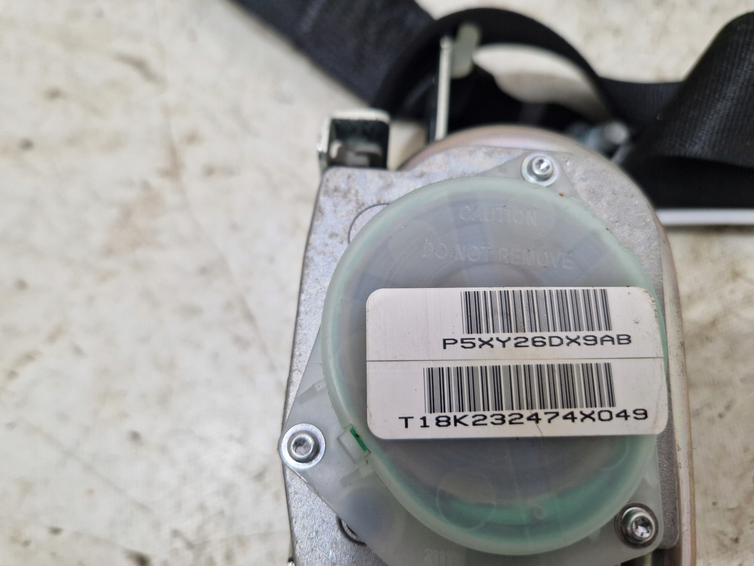 DODGE DURANGO III 2019 - tension belt safety right front front 5XY26DX9AB