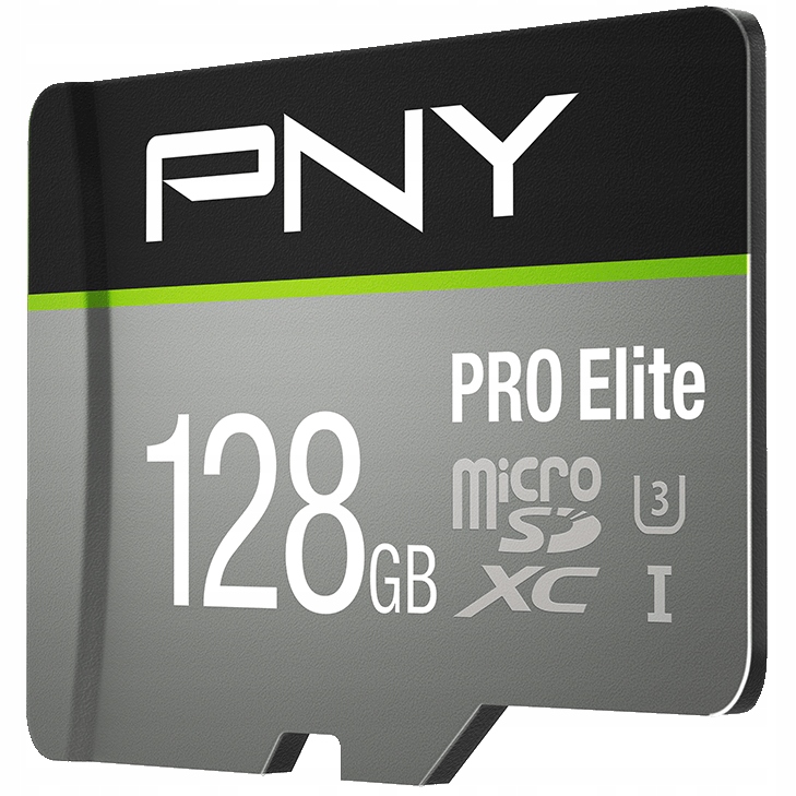 Szybka Karta pamięci Pny Pro Elite 128GB microSD CL10 A1 V30 100MB/s 4K Uhd