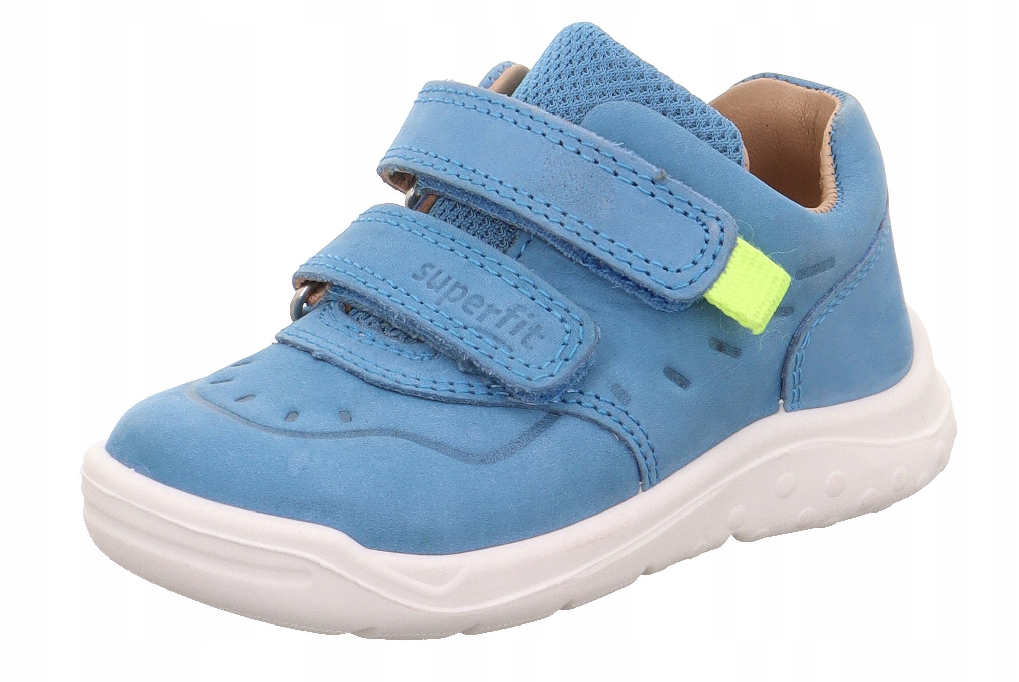 Sneakersy Półbuty Dziecięce Trampki Superfit Whaley Hellblau/gelb R.22